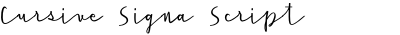 Cursive Signa Script Medium